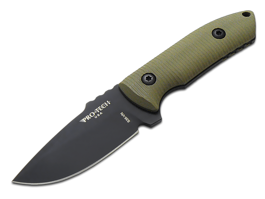 Pro-Tech Knives, LLC™ SBR Fixed Blade LG511-GREEN OD Green G10 CPM S35VN Stainless Steel Knife