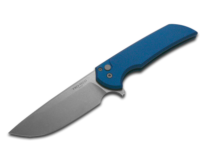 Pro-Tech Knives, LLC™ Mordax Button Lock MX101-BLUE Blue Aluminum CPM-Magnacut Stainless Steel Pocket Knife