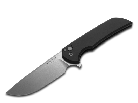 Pro-Tech Knives, LLC™ Mordax Button Lock MX101 Black 6061-t6 Aluminum MagnaCut Stainless Steel Pocket Knife