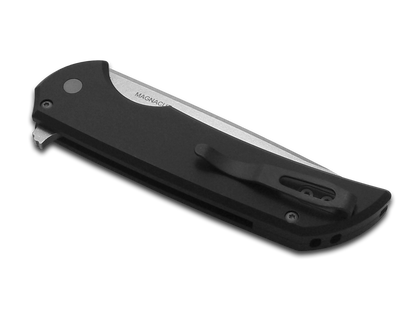 Pro-Tech Knives, LLC™ Mordax Button Lock MX101 Black 6061-t6 Aluminum MagnaCut Stainless Steel Pocket Knife