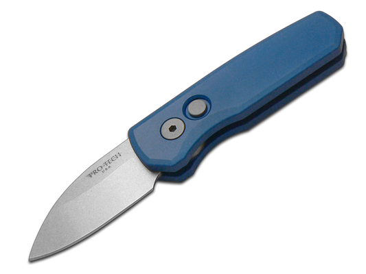 Pro-Tech Knives, LLC™ Runt 5 Auto R5101-BLUE Blue 6061-T6 Aluminum CPM 20CV Stainless Steel Pocket Knife