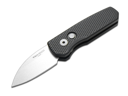 Pro-Tech Knives, LLC™ Runt 5 Auto R5105 Black 6061-T6 Aluminum CPM 20CV Stainless Steel Pocket Knife