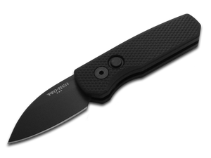 Pro-Tech Knives, LLC™ Runt 5 Auto R5106 Black 6061-T6 Aluminum CPM 20CV Stainless Steel Pocket Knife