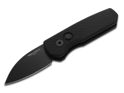 Pro-Tech Knives, LLC™ Runt 5 Auto R5106 Black 6061-T6 Aluminum CPM 20CV Stainless Steel Pocket Knife
