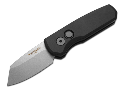 Pro-Tech Knives, LLC™ Runt 5 Auto R5201-BLACK Black 6061-T6 Aluminum CPM 20CV Stainless Steel Pocket Knife