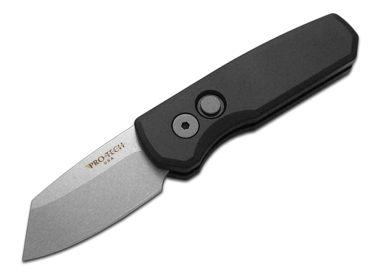 Pro-Tech Knives, LLC™ Runt 5 Auto R5201-BLACK Black 6061-T6 Aluminum CPM 20CV Stainless Steel Pocket Knife