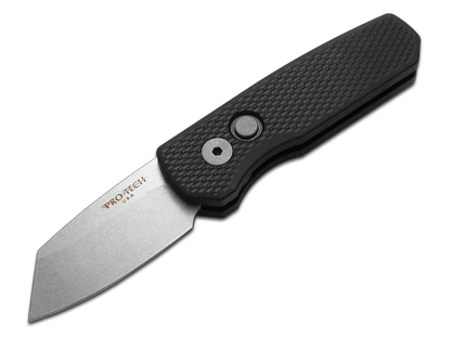 Pro-Tech Knives, LLC™ Runt 5 Auto R5205-BLACK Black 6061-T6 Aluminum CPM 20CV Stainless Steel Pocket Knife