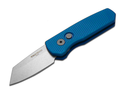 Pro-Tech Knives, LLC™ Runt 5 Auto R5205-BLUE Blue 6061-T6 Aluminum CPM 20CV Stainless Steel Pocket Knife