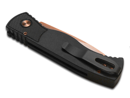 Pro-Tech Knives, LLC™ Tactical Response 2 TR-2 RG SKULL Black 6061-T6 Aluminum MagnaCut Stainless Steel Pocket Knife