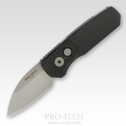 Pro-Tech Knives, LLC™ Runt 5 Auto R5305 Black 6061-t6 Aluminum MagnaCut Stainless Steel Pocket Knife