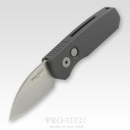 Pro-Tech Knives, LLC™ Runt 5 Auto R5305 Black 6061-t6 Aluminum MagnaCut Stainless Steel Pocket Knife