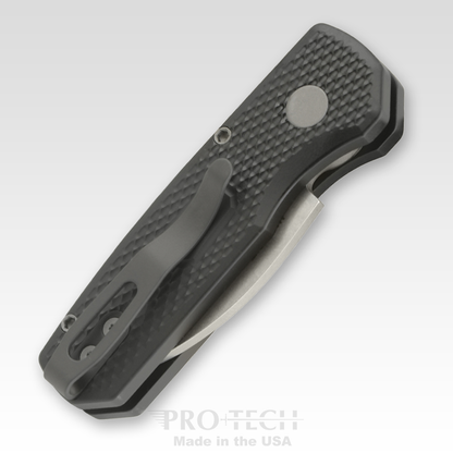 Pro-Tech Knives, LLC™ Runt 5 Auto R5305 Black 6061-t6 Aluminum MagnaCut Stainless Steel Pocket Knife