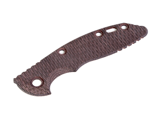 Rick Hinderer Knives, LLC™ 3" XM-18 SCALE TEXTURED MICARTA BURGUNDY Knife Burgundy Micarta Handle Scale