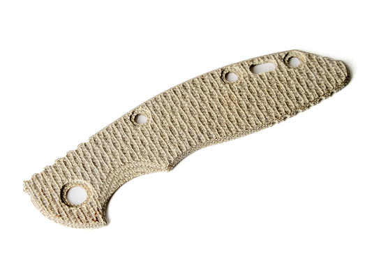 Rick Hinderer Knives, LLC™ 3" XM-18 SCALE TEXTURED MICARTA NATURAL Knife Natural Micarta Handle Scale