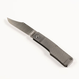 Jack Wolf Knives™ Sharpshooter Jack SHARP-02-TI-JIGGED 6AL4V Titanium S90V Stainless Steel Pocket Knife