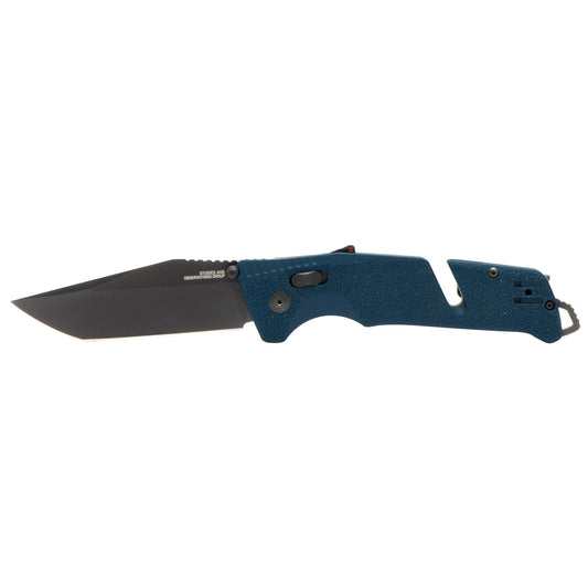 SOG Specialty Knives™ Trident At 11-12-09-41 Uniform Blue GRN CYRO D2 Stainless Steel Pocket Knife