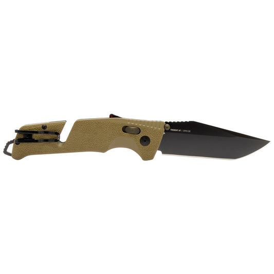 SOG Specialty Knives™ Trident At 11-12-12-41 Flat Dark Earth GRN CYRO D2 Stainless Steel Pocket Knife