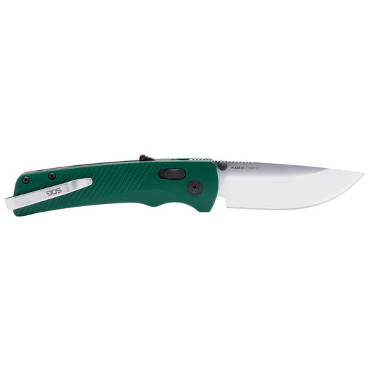 SOG Specialty Knives™ Flash AT 11-18-13-41 Green GRN D2 Semi-Stainless Steel Pocket Knife