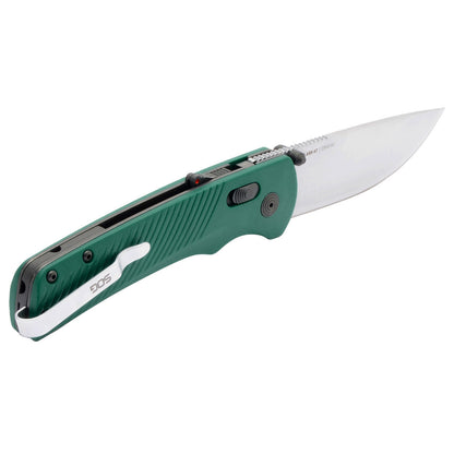 SOG Specialty Knives™ Flash AT 11-18-13-41 Green GRN D2 Semi-Stainless Steel Pocket Knife