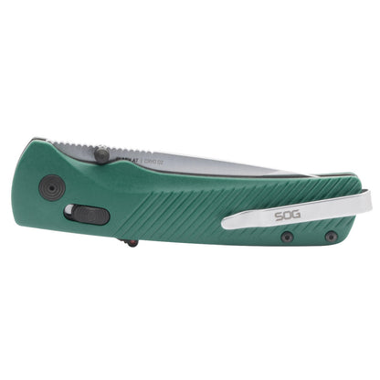 SOG Specialty Knives™ Flash AT 11-18-13-41 Green GRN D2 Semi-Stainless Steel Pocket Knife