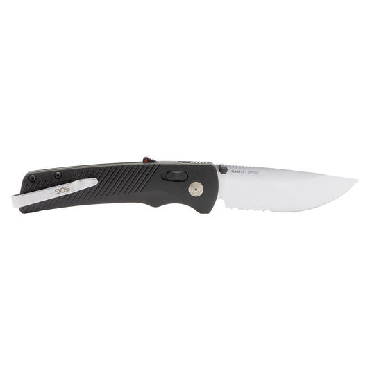 SOG Specialty Knives™ Flash AT-XR 11-18-15-41 Black GRN D2 Semi-Stainless Steel Pocket Knife
