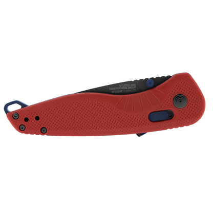 SOG Specialty Knives™ Aegis AT 11-41-08-41 Rescue Red GRN CRYO D2 Stainless Steel Pocket Knife