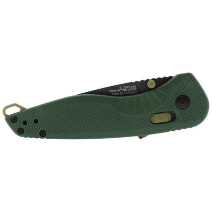 SOG Specialty Knives™ Aegis AT 11-41-13-41 Forest Green GRN CRYO D2 Stainless Steel Pocket Knife