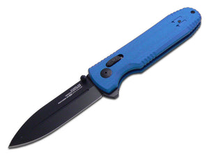 SOG Specialty Knives™ Pentagon XR LTE Crossbar Lock 12-61-06-57 Blue G10 CRYO CTS XHP Stainless Steel Pocket Knife