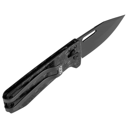 SOG Specialty Knives™ Ultra XR 12-63-05-57 Black Carbon Fiber CRYO CTS XHP Stainless Steel Pocket Knife