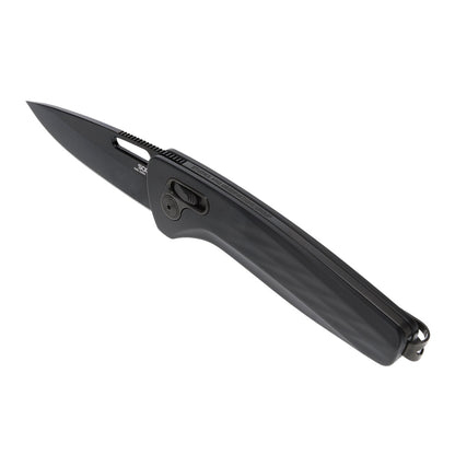 SOG Specialty Knives™ One Zero XR Lever Lock 12-73-03-57 Black Aluminum CPM S35VN Stainless Steel Pocket Knife