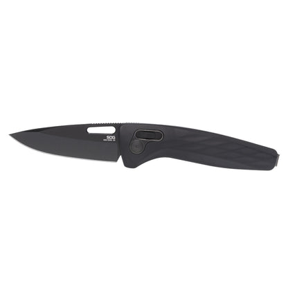 SOG Specialty Knives™ One Zero XR Lever Lock 12-73-03-57 Black Aluminum CPM S35VN Stainless Steel Pocket Knife