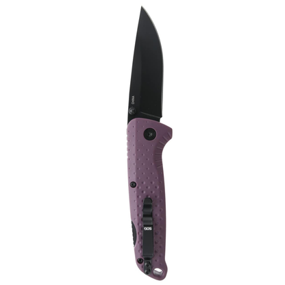 SOG Specialty Knives™ Adventurer Lockback SOG-13-11-04-43 Purple GFN 5CR15MOV Stainless Steel Pocket Knife