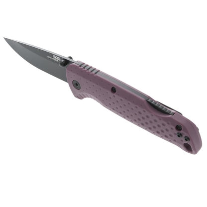 SOG Specialty Knives™ Adventurer Lockback SOG-13-11-04-43 Purple GFN 5CR15MOV Stainless Steel Pocket Knife