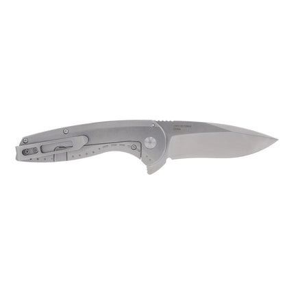 SOG Specialty Knives™ Aegis FLK 2.0 Frame Lock SOG-14-41-03-43 Stonewashed 410 Stainless Steel 8Cr13MoV Stainless Steel Pocket Knife