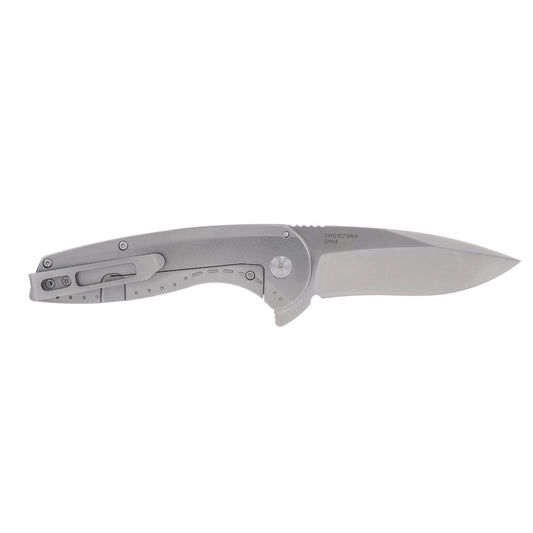 SOG Specialty Knives™ Aegis FLK 2.0 Frame Lock SOG-14-41-03-43 Stonewashed 410 Stainless Steel 8Cr13MoV Stainless Steel Pocket Knife