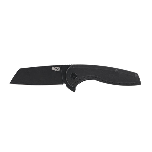 SOG Specialty Knives™ Aegis FLK 2.0 Frame Lock SOG-14-41-04-43 Blackwash 410 Stainless Steel 8Cr13MoV Stainless Steel Pocket Knife