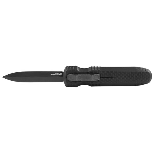 SOG Specialty Knives™ Pentagon OTF 15-61-01-57 Black Aluminum CRYO CPM S35VN Stainless Steel Pocket Knife