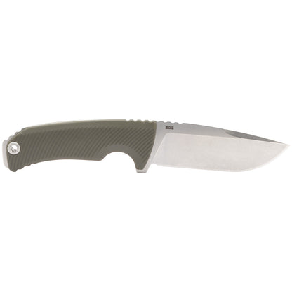 SOG Specialty Knives™ Tellus Fx Fixed Blade 17-06-01-43 OD Green GRN CRYO 440 Stainless Steel Knife