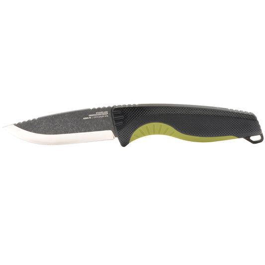 SOG Specialty Knives™ Aegis FX Fixed Blade 17-41-04-41 OD Green GRN and Black Rubber CYRO 4116 Krupp Stainless Steel Knife