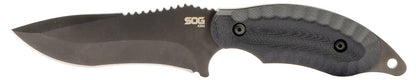 SOG Specialty Knives™ Kiku Fixed Blade KU-2026 Black Linen Micarta CPM S35VN Stainless Steel Knife