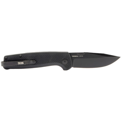 SOG Specialty Knives™ Terminus Slip-Joint TM1005-BX Black G10 CRYO D2 Stainless Steel Pocket Knife