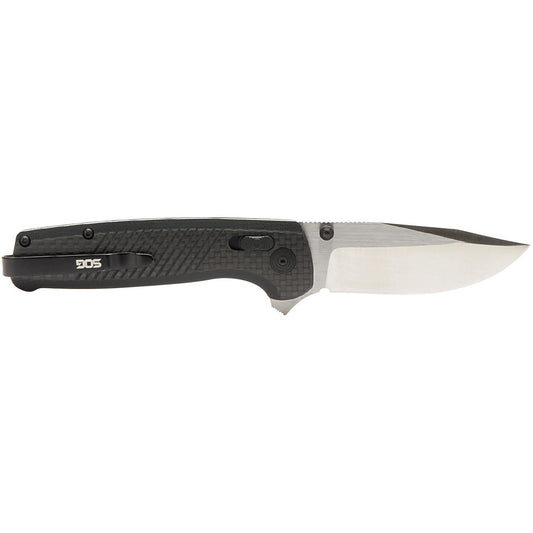 SOG Specialty Knives™ Terminus XR LTE TM1044-BX Black G-10 and Carbon Fiber CRYO CPM S35VN Stainless Steel Pocket Knife