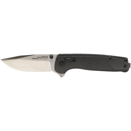 SOG Specialty Knives™ Terminus XR LTE TM1044-BX Black G-10 and Carbon Fiber CRYO CPM S35VN Stainless Steel Pocket Knife