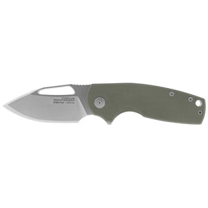 SOG Specialty Knives™ Stout FLK Frame Lock 14-03-01-57 Olive Drab G10 CRYO D2 Stainless Steel Pocket Knife