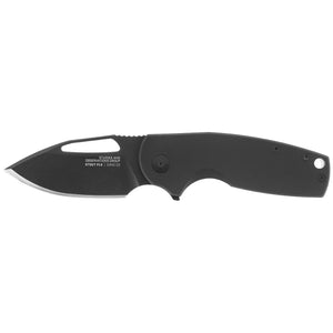 SOG Specialty Knives™ Stout FLK Frame Lock 14-03-02-57 Black G10 CRYO D2 Stainless Steel Pocket Knife