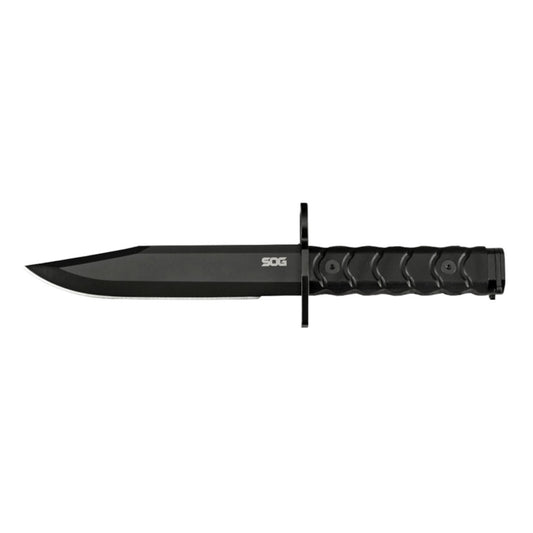 SOG Specialty Knives™ BAR15C Clip Point Bayonet SOG-BY1004-BX Black G10 AUS-8 Stainless Steel Knife