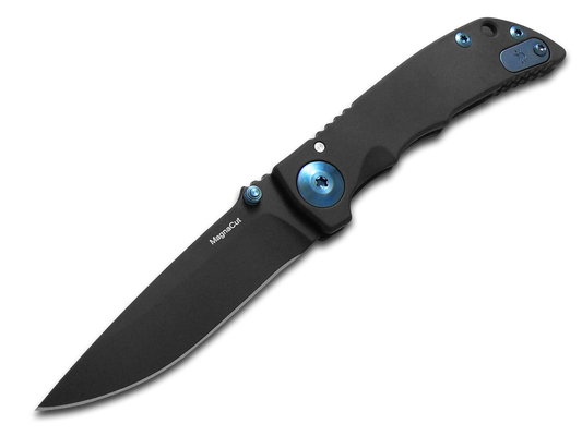 Spartan Blades, LLC™ Harsey Folder 3.25 Frame Lock SF10 PVDBLHW Black PVD 6AL4V Titanium CPM MagnaCut Stainless Steel Pocket Knife