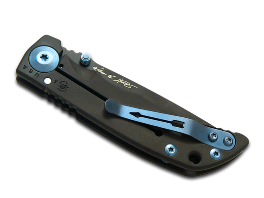 Spartan Blades, LLC™ Harsey Folder 3.25 Frame Lock SF10 PVDBLHW Black PVD 6AL4V Titanium CPM MagnaCut Stainless Steel Pocket Knife