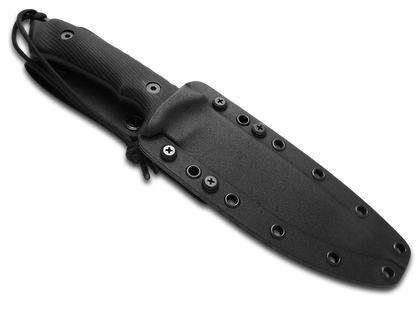 Spartan Blades, LLC™ Harsey Difensa Fixed Blade SB19BKBKKYBK Black Canvas Micarta CPM-MagnaCut Stainless Steel Knife