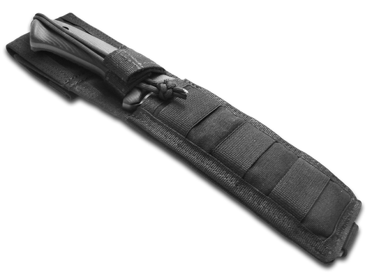 Spartan Blades, LLC™ Harsey Difensa Fixed Blade SB19BKBKNLBK Black Canvas Micarta CPM-MagnaCut Stainless Steel Knife